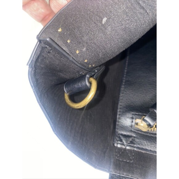 American Eagle Studed Rhine genuine soft Imitation leather tote Bag 16x15 - Picture 11 of 13